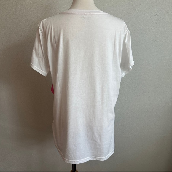 NWT Kate Spade New York City Apple Graphic Tee Shirt | Size XL | 100% Cotton - Picture 2 of 6